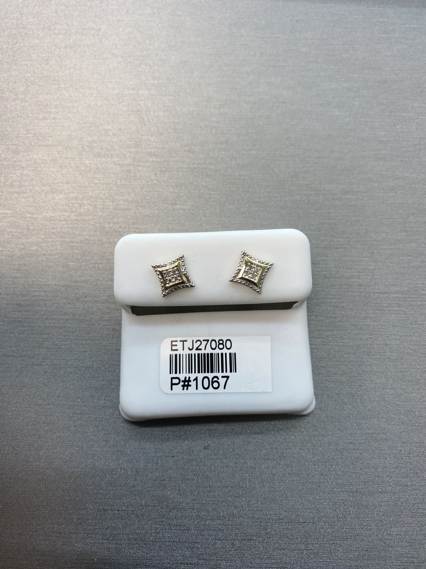 10kt Gold & Diamond Earrings Available On Special Sale