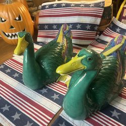 Vintage Rare Porcelain Ducks 