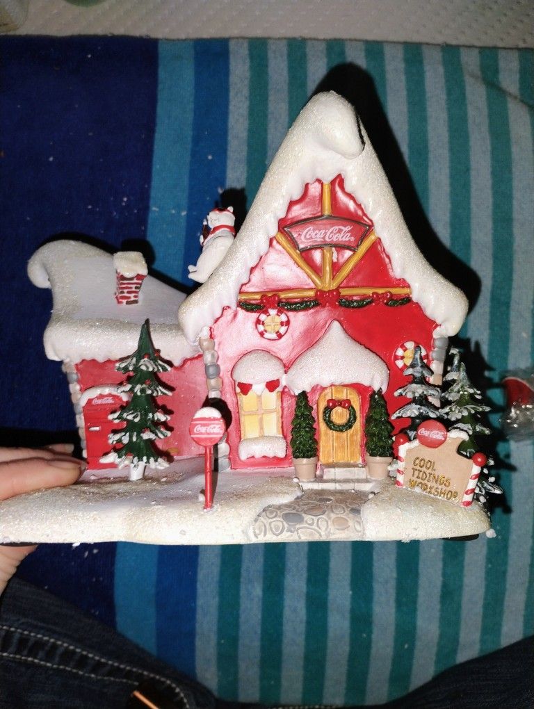 Hawthorne Village Coca Cola Polar Bear Village collection Cool Tidings Workshop