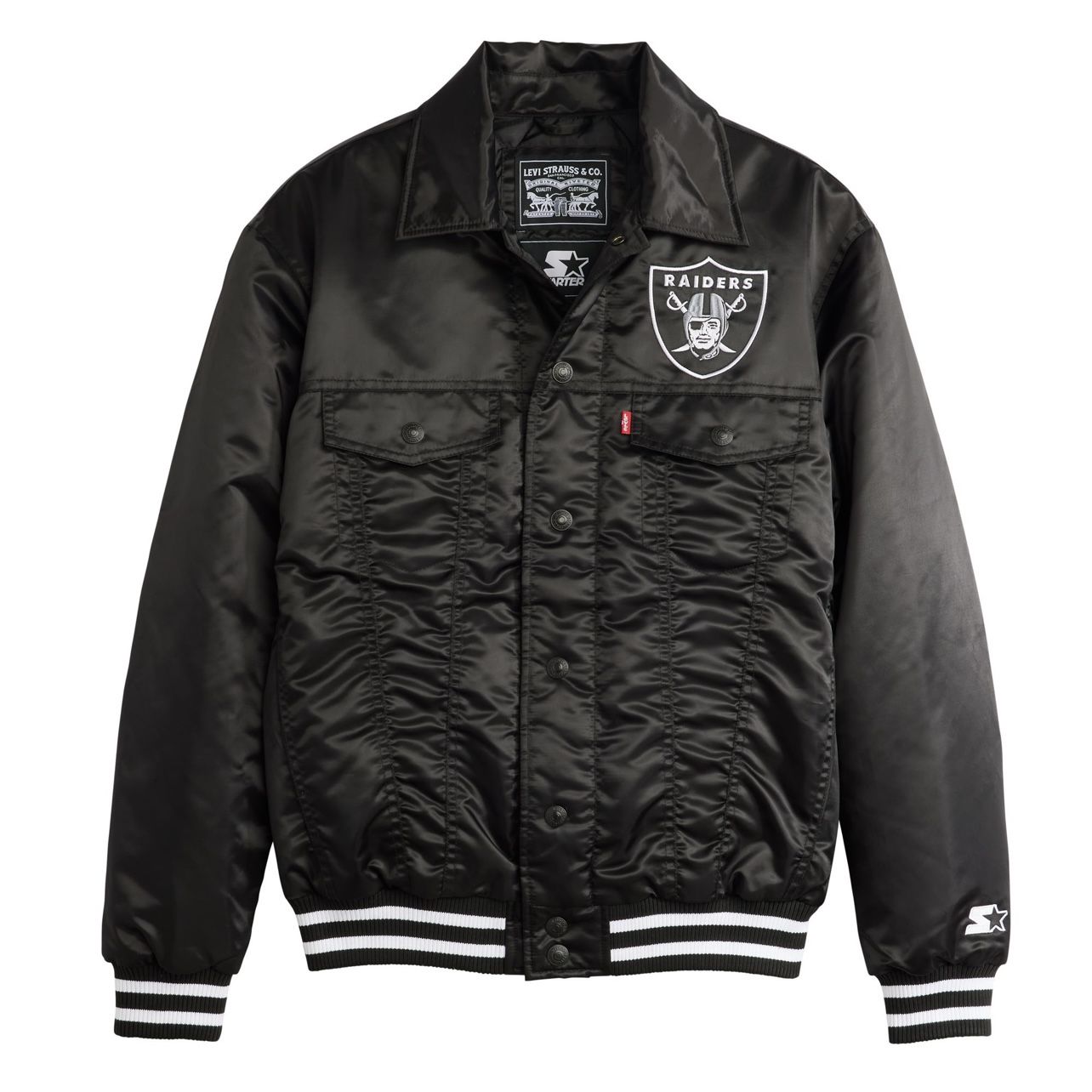 RAIDERS STARTER LEVIS JACKET NFL LEVI’S SOFT SATIN XL