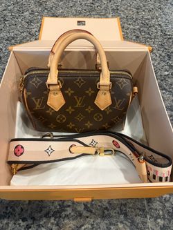 Louis Vuitton Speedy Bandoulière 25 Monogram – Pink/White Strap