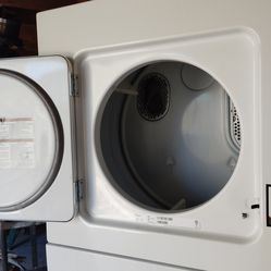 Dual stacked washer and dryer combo