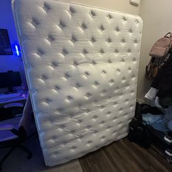 Queen mattress and bed frame