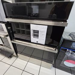 30" JENN AIR MICROWAVE OVEN COMBO STAINLESS STEEL 