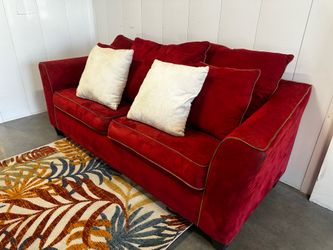RED SOFA W/ FREE DELIVERY