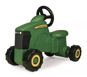 John Deere Kid Size Ride On Foot Powered Toy Like New