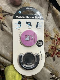 Hello Kitty Phone Grip and Car Mount Combo