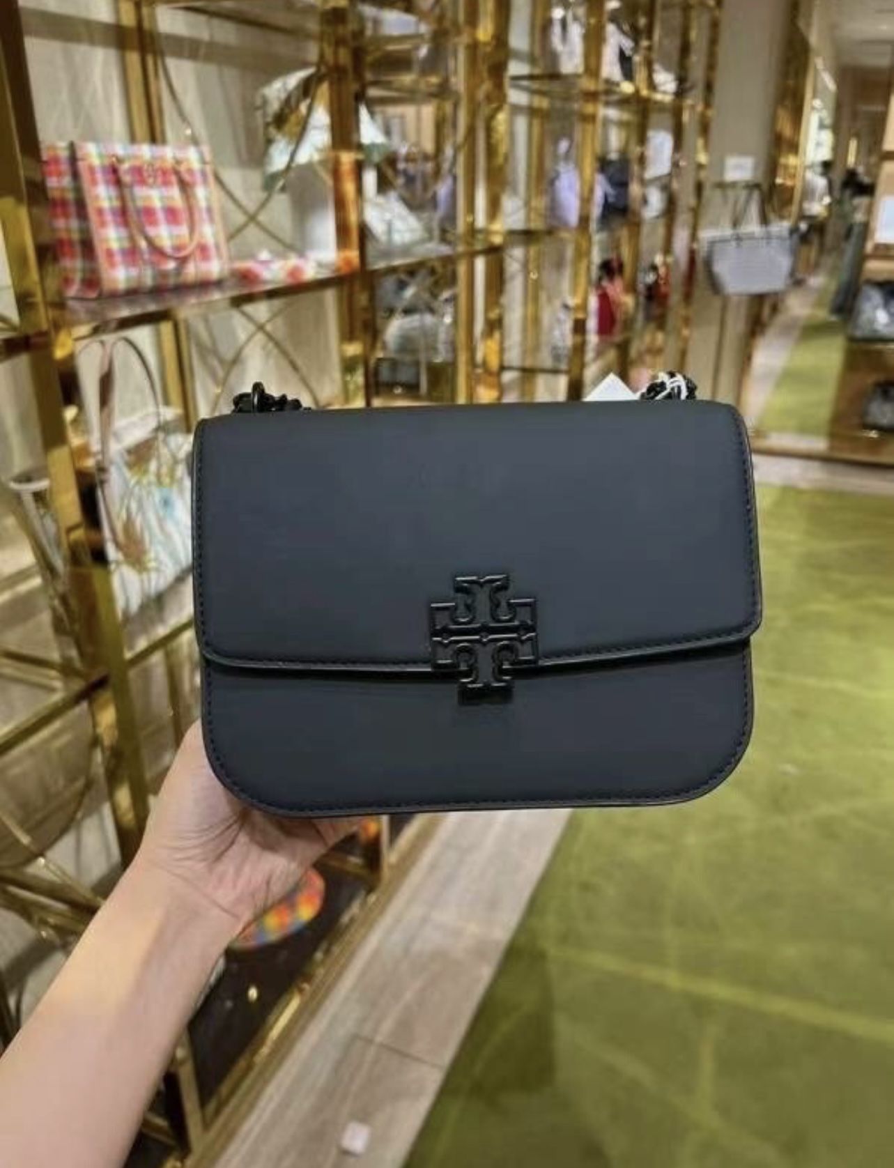Matte Black Tory Burch Purse