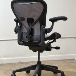 Herman Miller Remastered Aeron PostureFit SL Size B Fully Loaded Office Gaming Chair