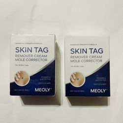 2 MEOLY Skin Tag Remover Cream & Mole Corrector MAX STRENGTH For All Skin Type.
