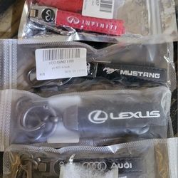 New Leather Keychains Lexuz Audi Mustang Infiniti 