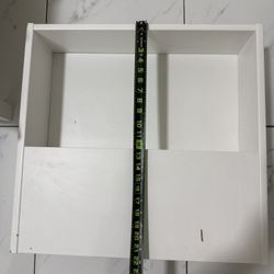 White Storage Shelf Unit with Divider