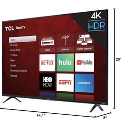 TCL 50S425 50 Inch 4K Smart LED Roku TV (2019)