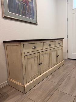 Farmhouse Wood Sideboard Buffet Cabinet