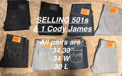 Levi’s 501 & Cody James Jeans (34Wx30L)