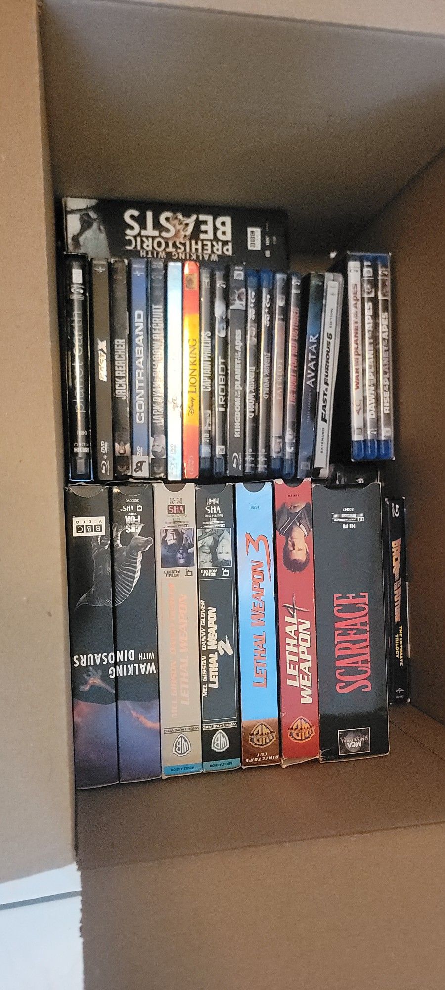 Movies, DVDS, BLUERAYS, SOME VHS