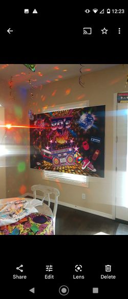 Happy birthday backdroo 5x3
80's backdrop 7x5
$15 for both