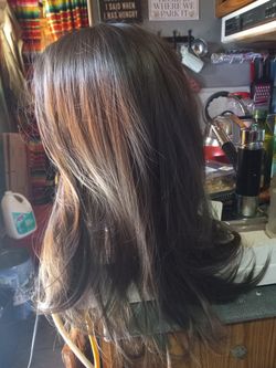 Long Straight Brown. Wig