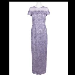 JS Collections Illusion Lace Yoke Dress  Size 10