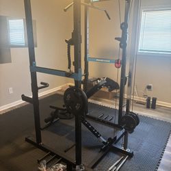 Power Cage Home Gym Setup – $600 (Must Go ASAP)