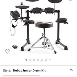 Kids electric Drum Set With Seat 
