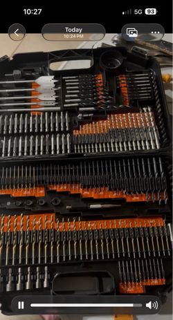 Large 246 piece Drill Bit and Driver Set in Case Brand New