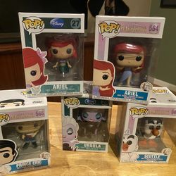 The Little Mermaid Funko Pop Figures (Set Of 5)