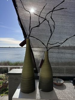 Modern LED Branch Vase Set – Battery Operated Light Decor (Set of 2)