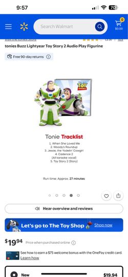 Tonies Buzz Lightyear Toy Story 2 Audio Figurine