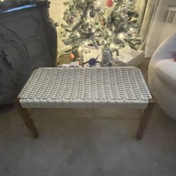 Wicker Bench 