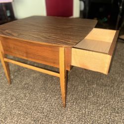 Mid Modern Century Table with Drawer  