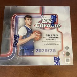 2025 Topps Chrome Basketball Jumbo Box