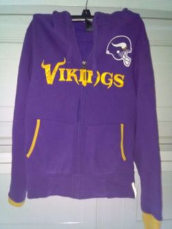 NFL Vikings zip up hoodie