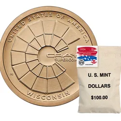 Philadelphia & Denver Mint 2026 WI 1$ Coin (100 coin sack)