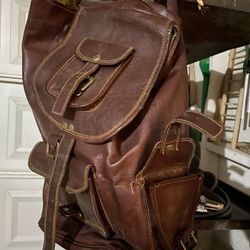 Genuine Leather Backpack 