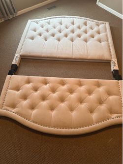 Z Gallerie Queen Fabric Head & Footboard READ BELOW