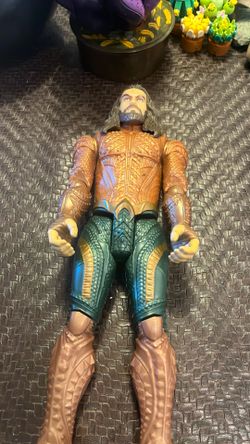 Aquaman Mattel Action Figure DC Justice League Tru-Moves Series 12”