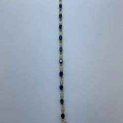 14k Gold Bracelet with Sapphire 