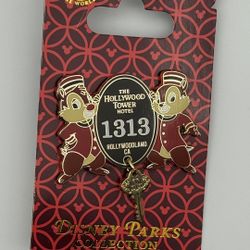 Disney Hollywood Tower Hotel Chip ‘n’ Dale WDW Pin NEW