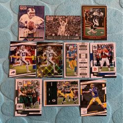 NFL Football Card Lot Of 10 Cards