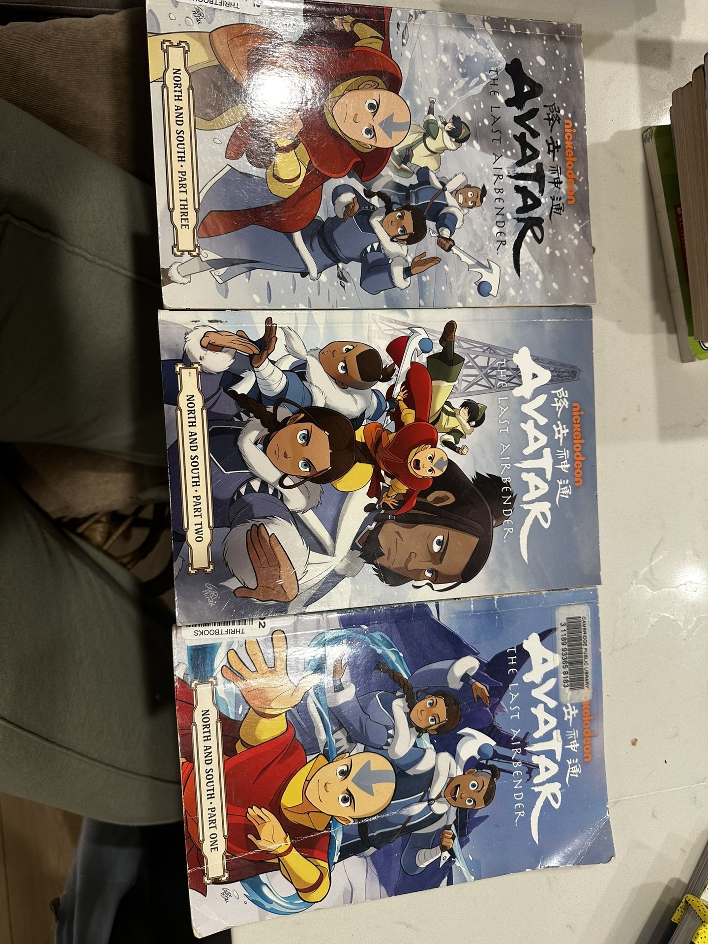 Avatar The last airbender Books 1,2,3 