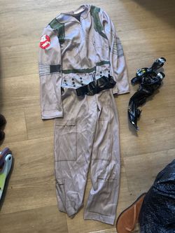 Ghostbusters Costume Jumpsuit with Belt size 10/12 for boys / used -good