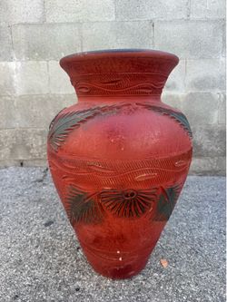 Large Tall Rustic Decorative Vase — Lightweight