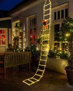 LED Christmas Lights - 10ft Christmas Decorative Ladder Lights with Santa Claus, Xmas Decorations Light for Indoor Outdoor, Window, Garden, Home, Wall