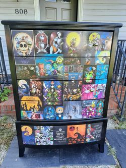 nightmare before christmas dresser large chest of drawers for Sale in Lillington, NC Jewelry chest White Mini Dress - Select Shoe size:41 The sublimated print recreates colour_rust