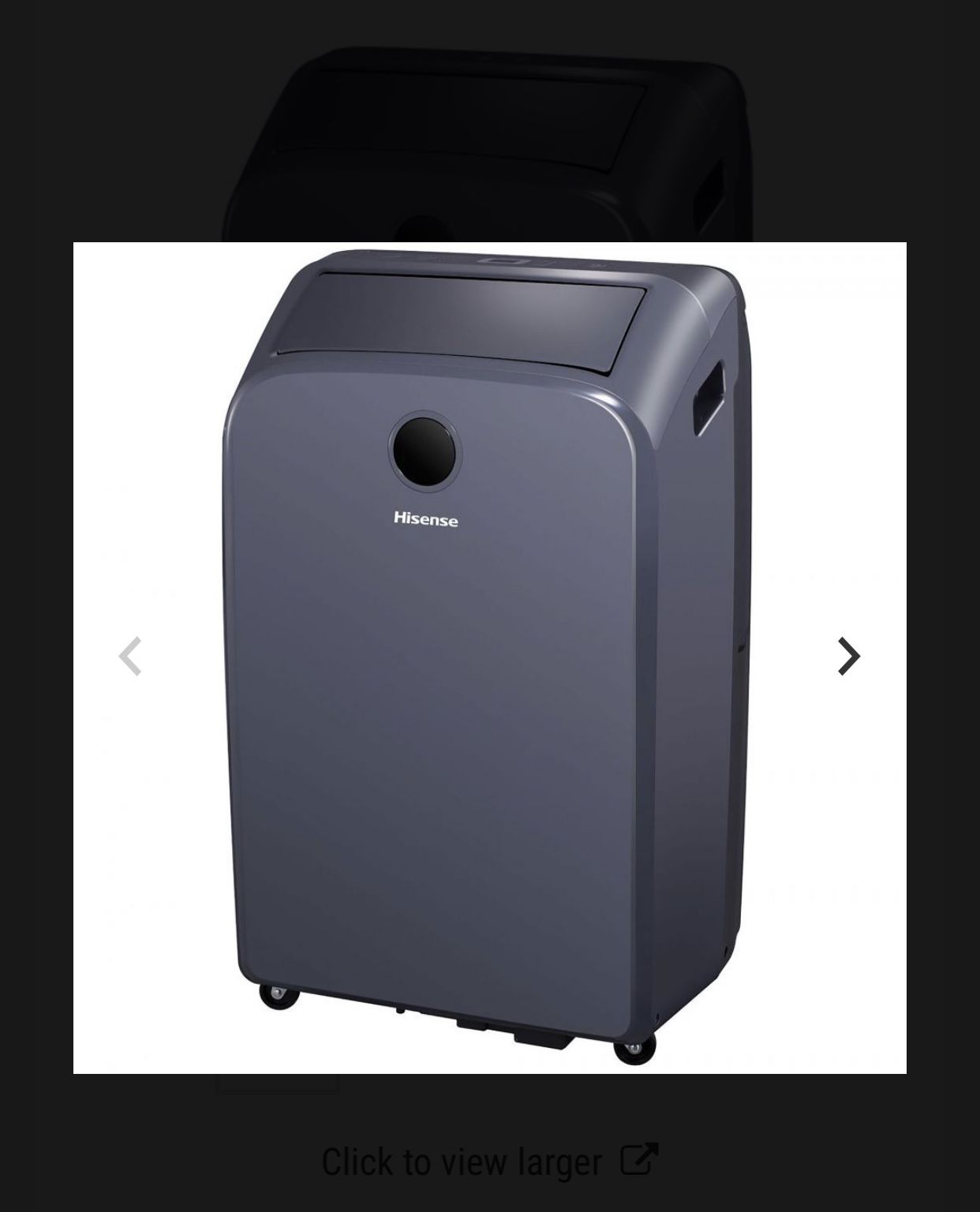 Hisense 10,000 BTU Portable Air Conditioner 