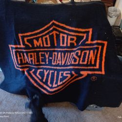 Harley Davidson Bedding Throw