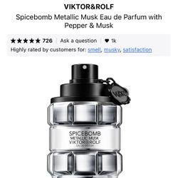 SPICEBOMB METALLIC MUSK by Viktor&Rolf - AMAZING FRAGRANCE — Never Used 