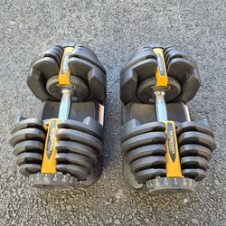 Pair of adjustable dumbbells 90lbs each