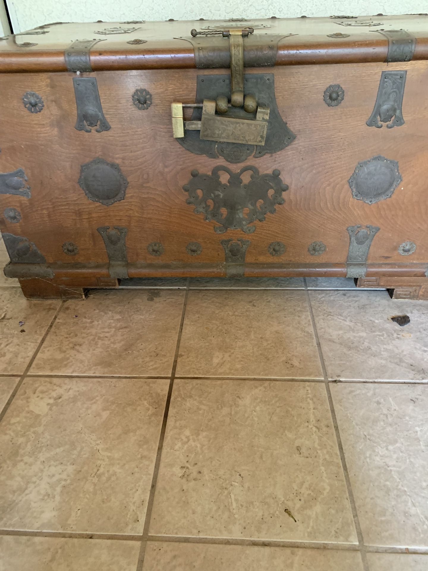 Antique Korean wedding chest